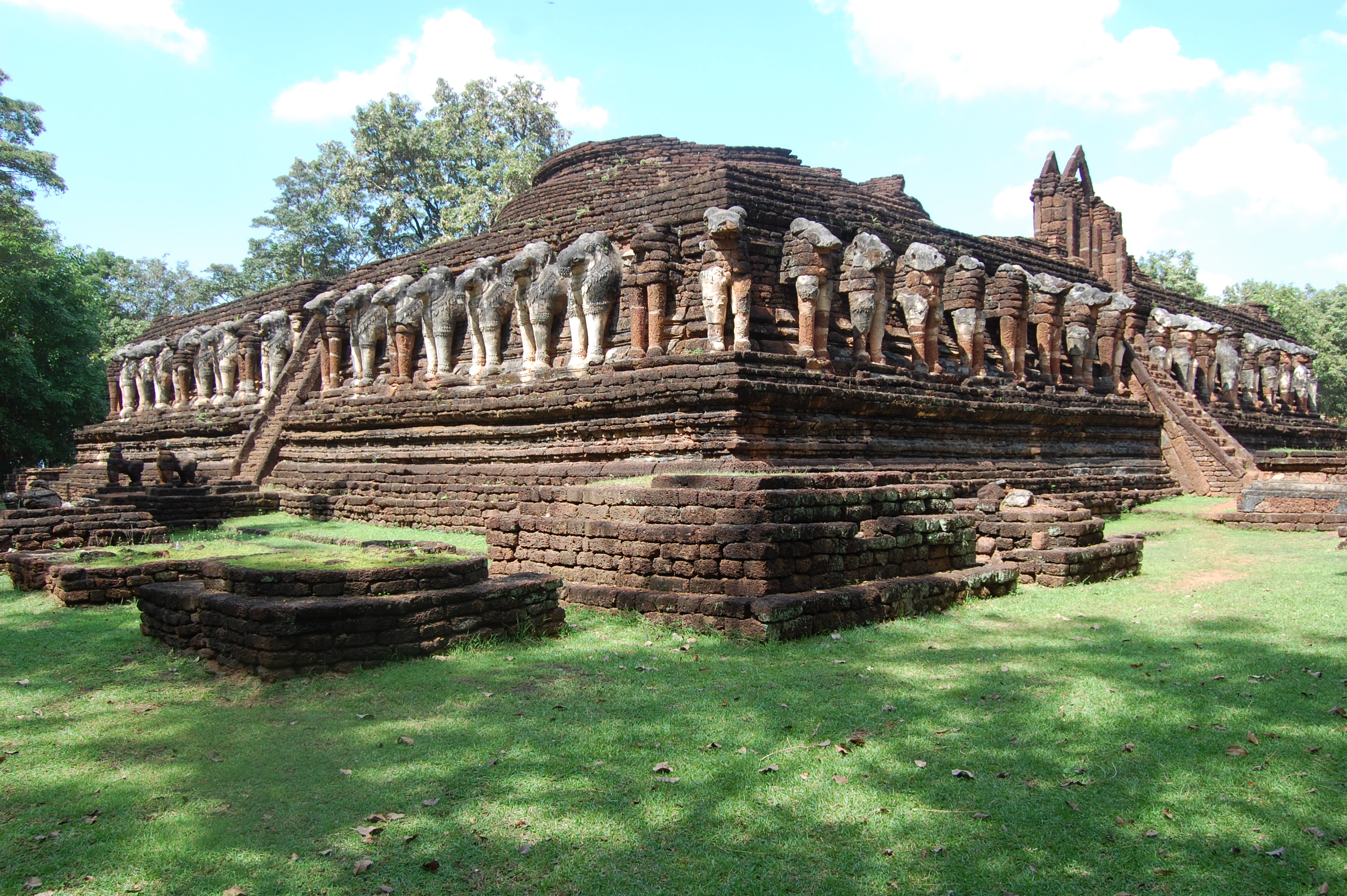 An ancient temple in Kamphaeng Phet, Thailand.